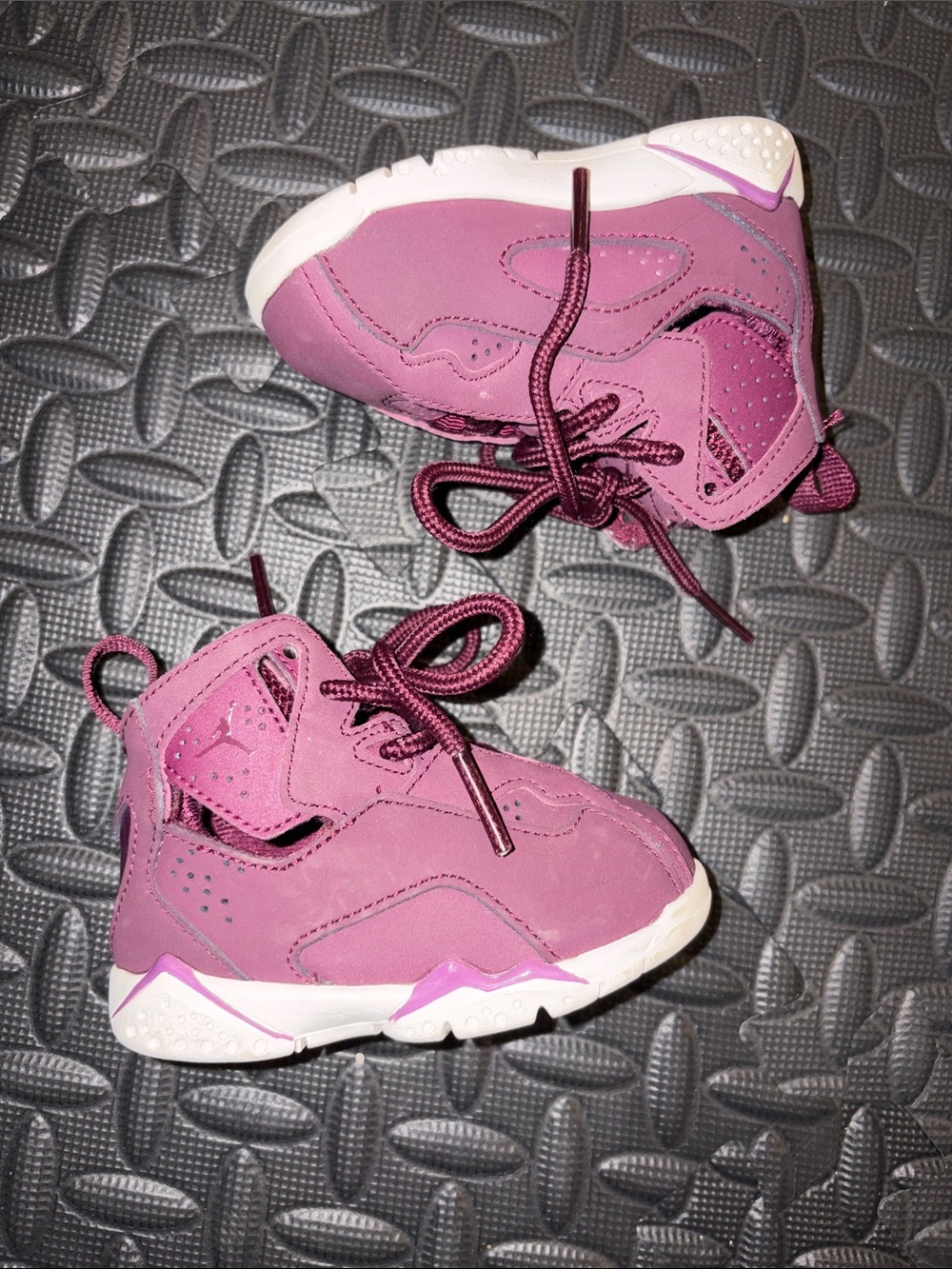 Jordan Kids Berry/Purple High-Top Sneakers